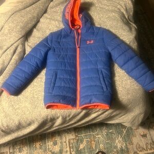 Under Armour Kids Puffer Jacket in Blue and Orange